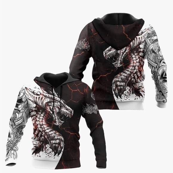 🎉🎉Host Pick🎉🎉 Men’s Hoodie — Dragon size M NWT - Picture 3 of 5